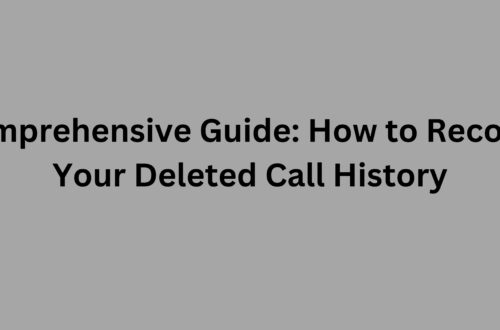 Recover Your Deleted Call History